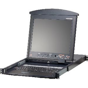 ATEN KL1516AN US Cat.5 KVM-Switch 16-Port, 19"-LCD, Dual-Rail, US-Layout 60718Y