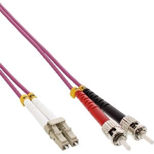 InLine® LWL Duplex Kabel, LC/ST, 50/125µm, OM4, 5m 88505P