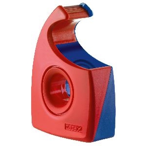 tesa® Easy Cut, Handabroller, rot-blau, 10m x 19mm, leer 11640L