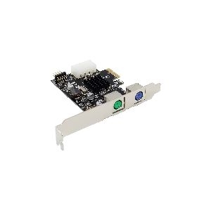 InLine® Schnittstellenkarte, 2x PS/2, PCIe (PCI-Express) 76620P