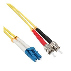 InLine® LWL Duplex Kabel, LC/ST, 9/125µm, OS2, 2m 88902