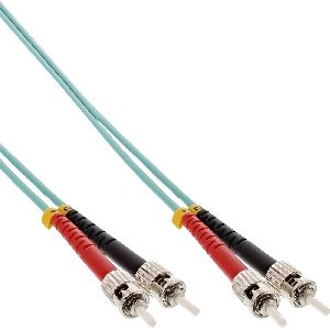 InLine® LWL Duplex Kabel, ST/ST, 50/125µm, OM3, 7,5m 81575O