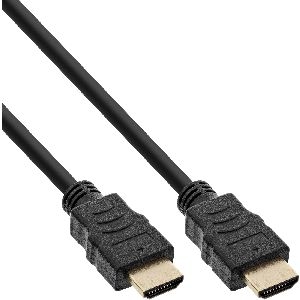 50er Bulk-Pack InLine® HDMI Kabel, HDMI-High Speed mit Ethernet, Premium, 4K, 1m B-17501P