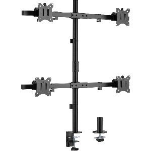 InLine® Tischhalterung, für 4x LCD-/LED-Display bis 81cm (32"), max. 9kg 23108H