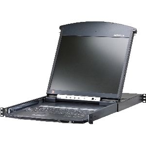 ATEN KL1516AiM CH Cat.5 KVM over IP Switch 16-Port 17"-LCD, Dual-Rail, CH-Layout 60718D