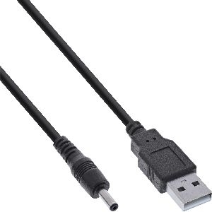 InLine® USB DC Stromadapterkabel, USB A Stecker zu DC 3,5x1,35mm 3m 26806C