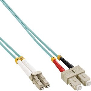 InLine® LWL Duplex Kabel, LC/SC 50/125µm, OM3, 7,5m 88647O