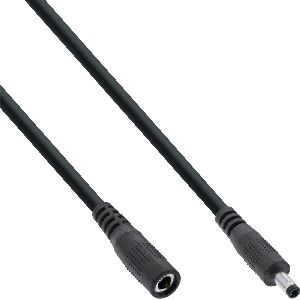 InLine® DC Verlängerungskabel, DC Stecker/Buchse 4,0x1,7mm, AWG 18, schwarz,1m 26901C