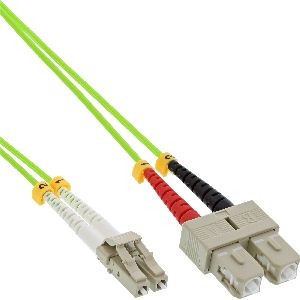 InLine® LWL Duplex Kabel, LC/SC, 50/125µm, OM5, 10m 88640Q