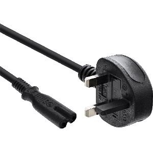 InLine® Netzkabel, Netzstecker England auf Euro 8 C7 Stecker, 1,8m 16654E