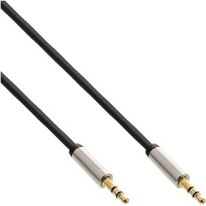 InLine® Slim Audio Kabel Klinke 3,5mm ST/ST, Stereo, 5m 99215