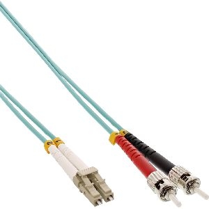 InLine® LWL Duplex Kabel, LC/ST, 50/125µm, OM3, 10m 88510O