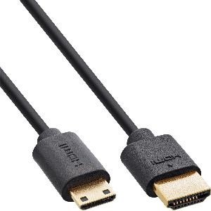 InLine® Slim Ultra High Speed HDMI Kabel, 8K4K, A St. / C St. (Mini), 1,5m 17911C