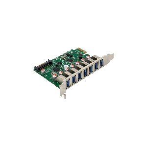 InLine® Schnittstellenkarte, 7x USB-A 3.2 Gen.1, PCIe, mit SATA Stromanschluss 76661L