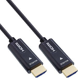 InLine® HDMI AOC Kabel, High Speed HDMI mit Ethernet 4K/60Hz Stecker/Stecker 10m 17510O