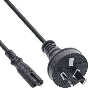 InLine® Netzkabel, Netzstecker Australien auf Euro 8 C7 Stecker, 1,8m 16654B