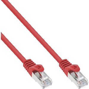 InLine® Patchkabel, SF/UTP, Cat.5e, rot, 1m 72511R