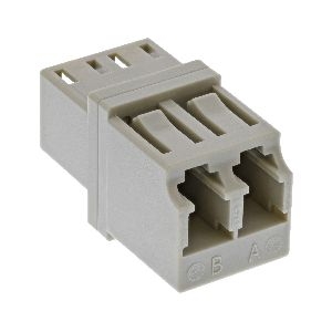 InLine® LWL Kupplung, Duplex LC/LC, multimode, beige, Keramik-Hülse 89989L