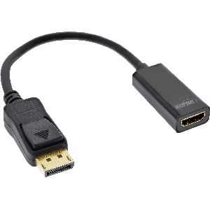 InLine® DisplayPort zu HDMI Adapterkabel mit Audio, DisplayPort Stecker auf HDMI 17198C