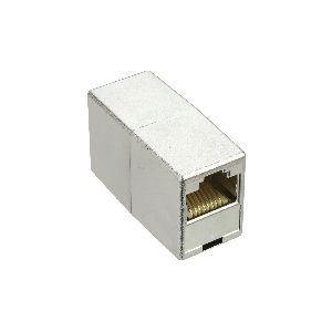 InLine® Cat.5e Patchkabelkupplung 2x RJ45 Buchse, metallisiert geschirmt 69990L