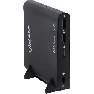 InLine® USB Netzteil, GaN Ladegerät, 4-Port, 2x USB-C + 2x USB-A, 120W, schwarz 31515B