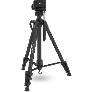 InLine® Stativ für Digital- & Videokameras, Aluminium, Höhe max. 1,56m, schwarz 48015B