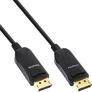 InLine® DisplayPort 2.1 AOC Kabel, UHBR, schwarz, 50m 17250A