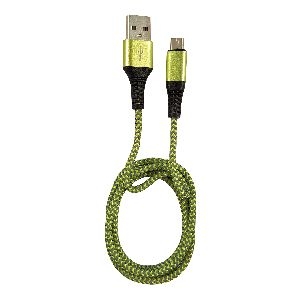 LC-Power LC-C-USB-MICRO-1M-7 USB A zu Micro-USB Kabel, grün/grau, 1m 31332G