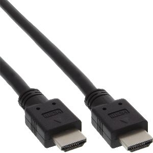 InLine® HDMI Kabel, HDMI-High Speed, Stecker / Stecker, schwarz, 7,5m 17607E