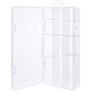 InLine® Kleinteilebox, 10 Fächer, Abmessungen: 206x107x33mm, transparent 43009L