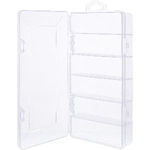 InLine® Kleinteilebox, 6 Fächer, Abmessungen: 206x107x33mm, transparent 43009K