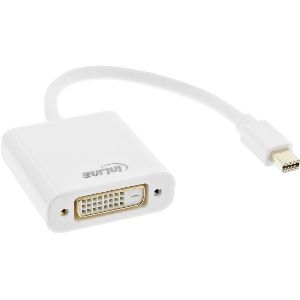 InLine® Mini DisplayPort zu DVI Adapter, weiß, 0,15m 17194K