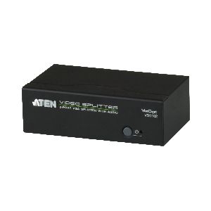 ATEN VS0102 Video-Splitter VGA/Audio 2-Port-Verteiler 450 MHz 57722X