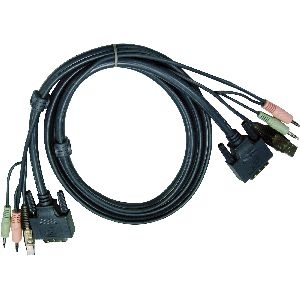 ATEN 2L-7D02UD KVM Kabelsatz, DVI, USB, Audio, Länge 1,8m 60692E