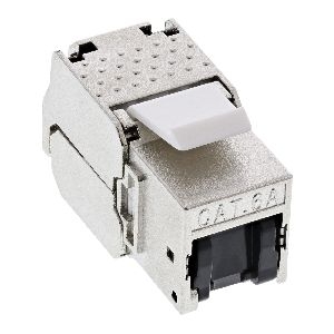 InLine® Keystone RJ45 Buchse, SNAP-In, Cat.6a, mit Staubschutz schwarz 76202C