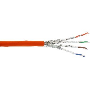 InLine® Verlegekabel Cat.7a, S/FTP (PiMF) 4x2x0,58 AWG23, 1200MHz, LSZH, 500m 70500I