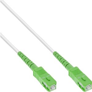 InLine® LWL Simplex Kabel, FTTH, SC/APC 8° zu SC/APC 8°, 9/125µm, OS2, 5m 88305