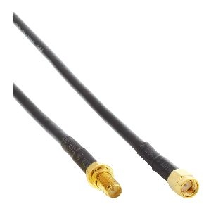 InLine® WLAN Kabel, R-SMA-Stecker auf R-SMA-Kupplung, 2m 40862