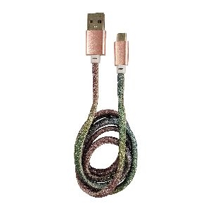 LC-Power LC-C-USB-MICRO-1M-4 USB A zu Micro-USB Kabel, Disco-Glitzer, 1m 31332D