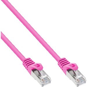 InLine® Patchkabel, SF/UTP, Cat.5e, pink, 1,5m 72514M