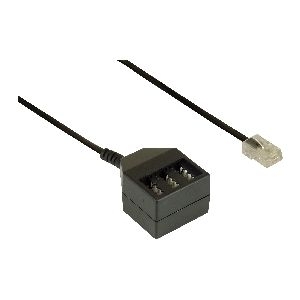 InLine® TAE Adapterkabel, RJ45 Stecker auf TAE NFN Dose, 20cm 69942