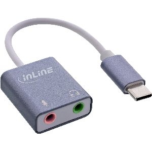 InLine® USB Audio Soundadapter, USB-C Kabel 33051F