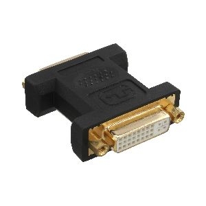 InLine® DVI-I Adapter, Digital + Analog 24+5 Buchse / Buchse, vergoldet 17781P