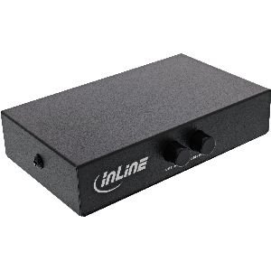 InLine® USB 2.0 Umschalter manuell, USB-A Gerät an 2 Computer 60647