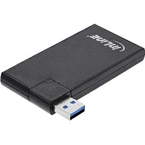InLine® 180 Twist Hub USB 3.0, 4 Port, drehbar, schwarz 35391