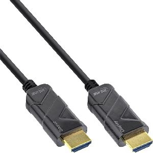 InLine® HDMI AOC Kabel, Ultra High Speed HDMI Kabel, 8K4K, schwarz, 80m 17980I