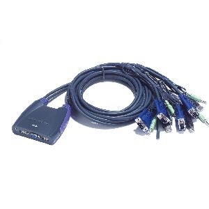 ATEN CS64US KVM-Switch 4-fach, USB, mit Audio 60654F