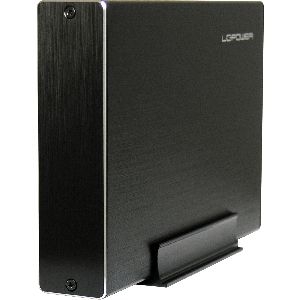 LC-Power LC-35U3-Becrux, externes 3,5"-SATA-Gehäuse, USB 3.0, Alu, schwarz 00043X