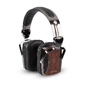 InLine® woodon-ear, Headset m. Kabelmikrofon & Funktionstaste, Walnuss Echtholz 55358