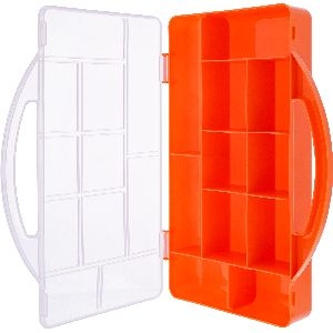 InLine® Kleinteilebox, 11 Fächer, Abmessungen: 271x186x40mm, orange 43009M